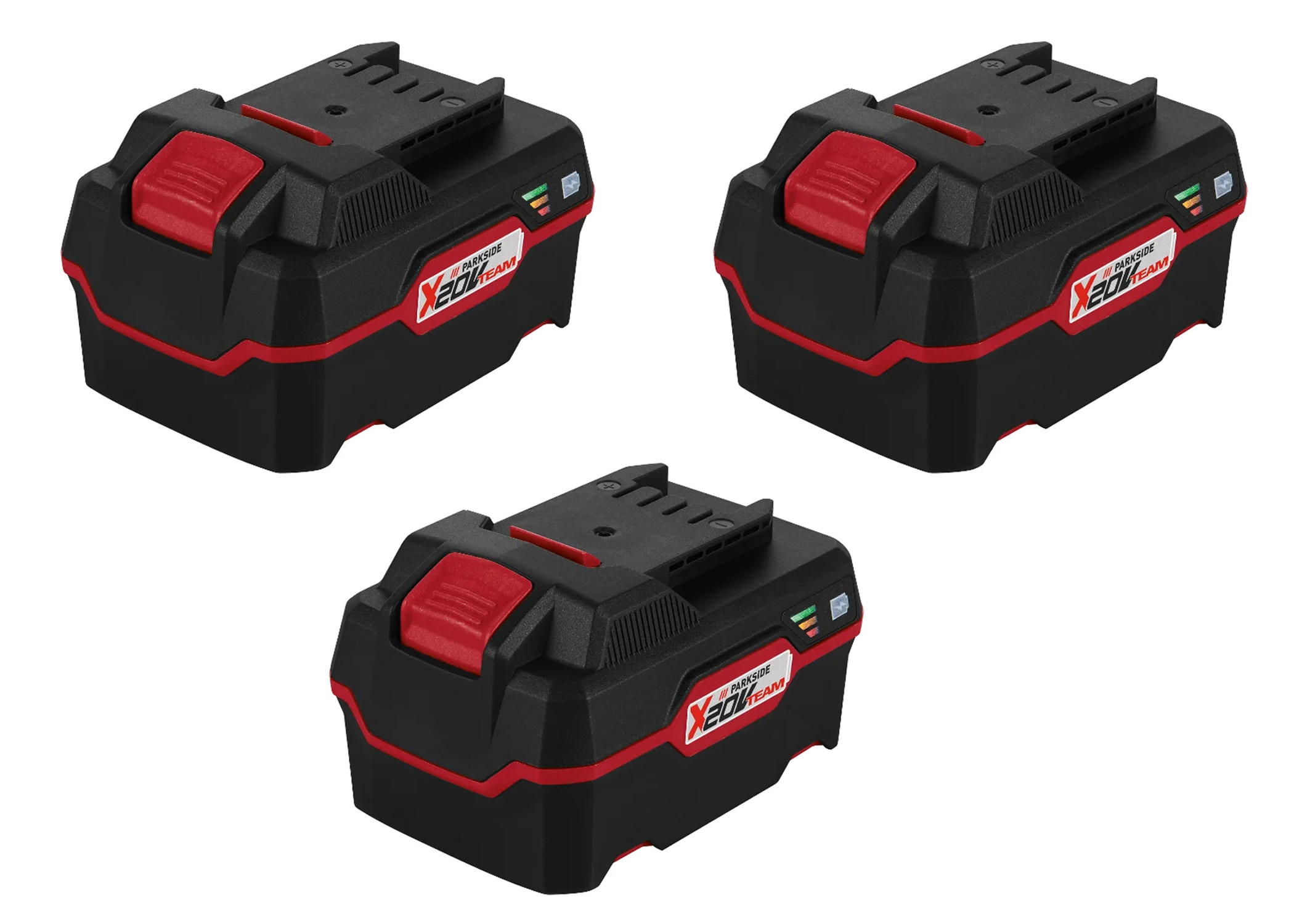 PARKSIDE Set van 3 accu's 20 V - 4 Ah (4052916871843)