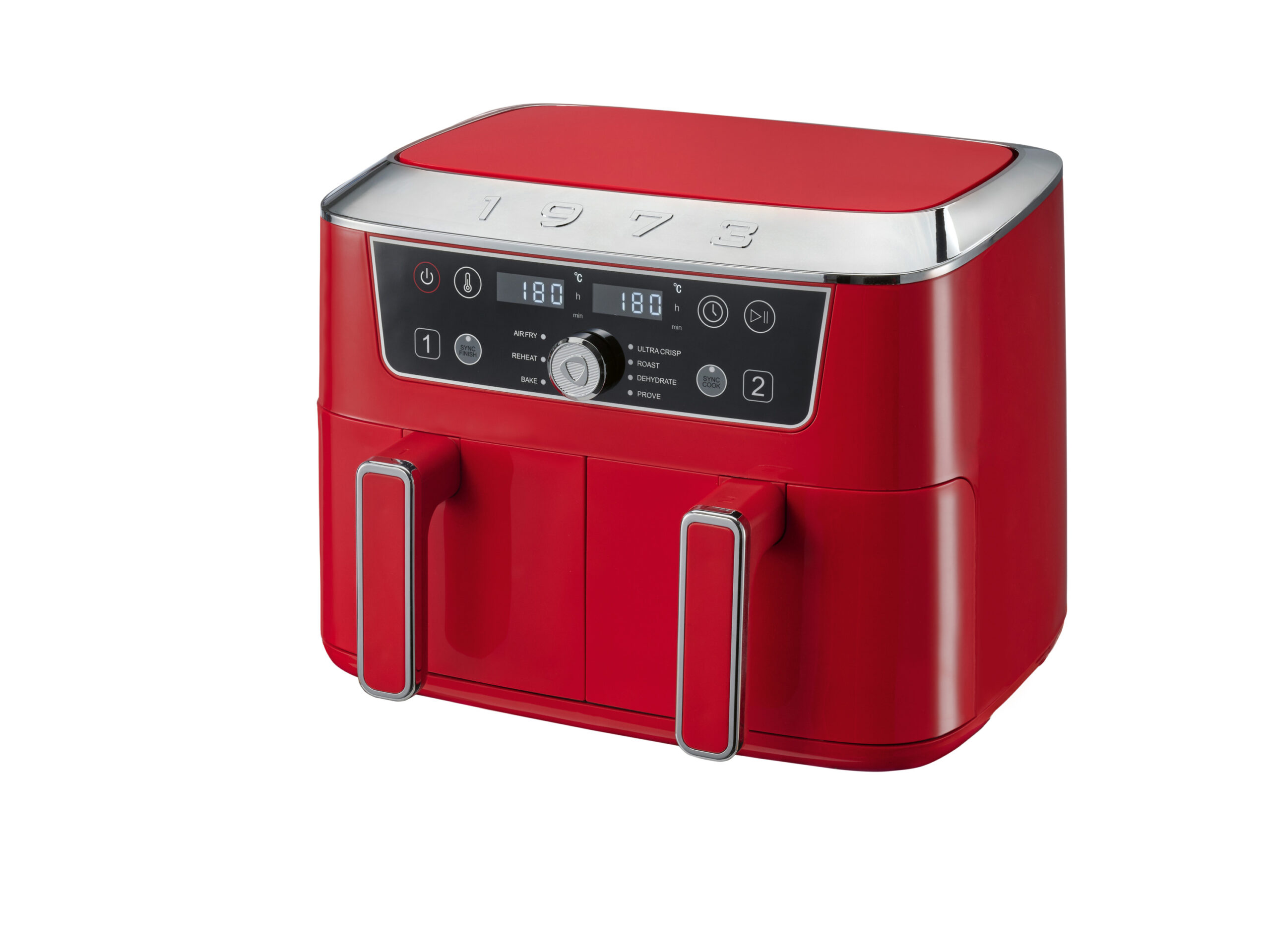 SILVERCREST Dubbele zone airfryer SHFDDR 2600 C2 (rood 1973) (4054599286730)