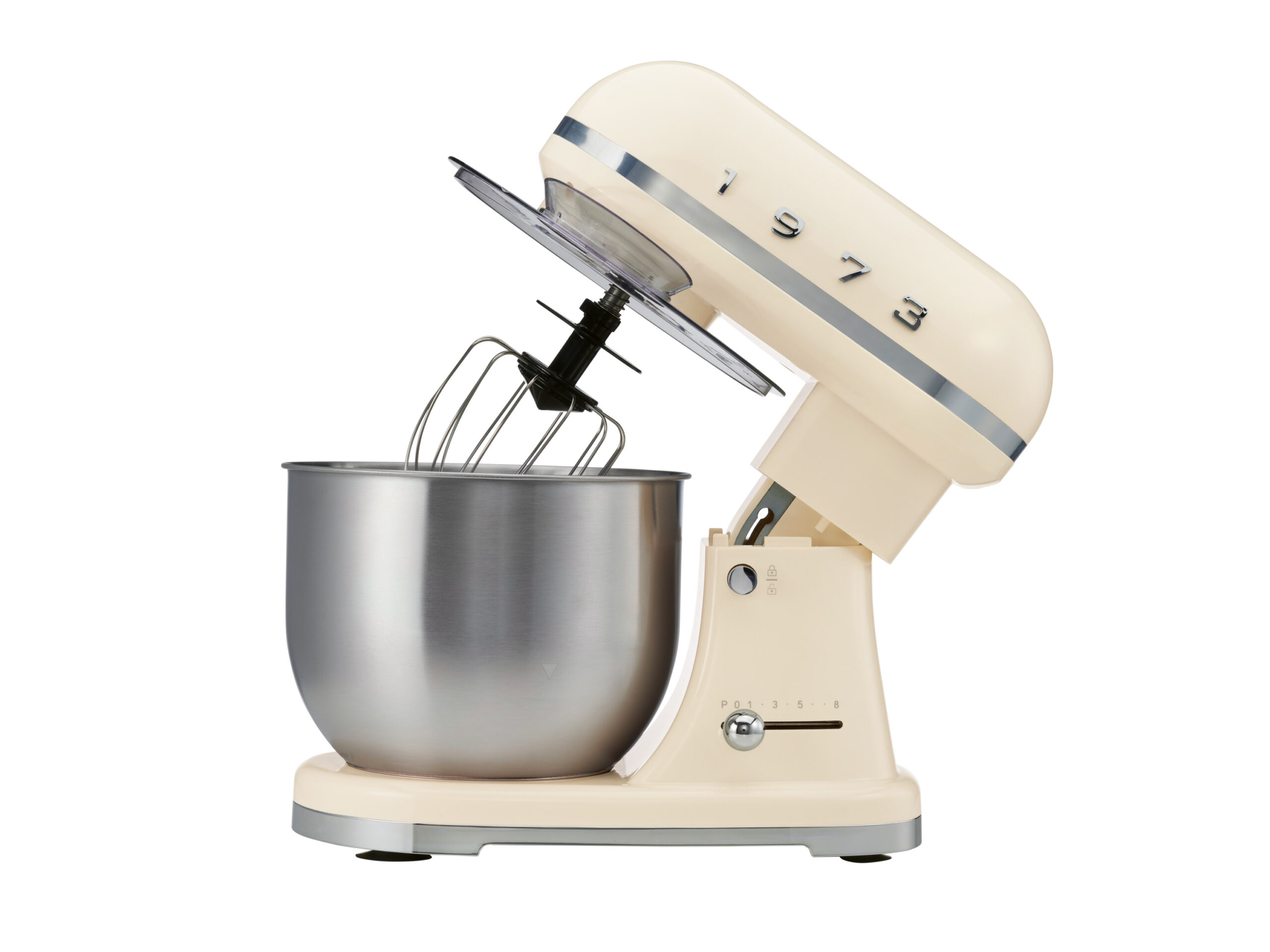 SILVERCREST Keukenmachine, 5 L, beige, retro (4054599389974)