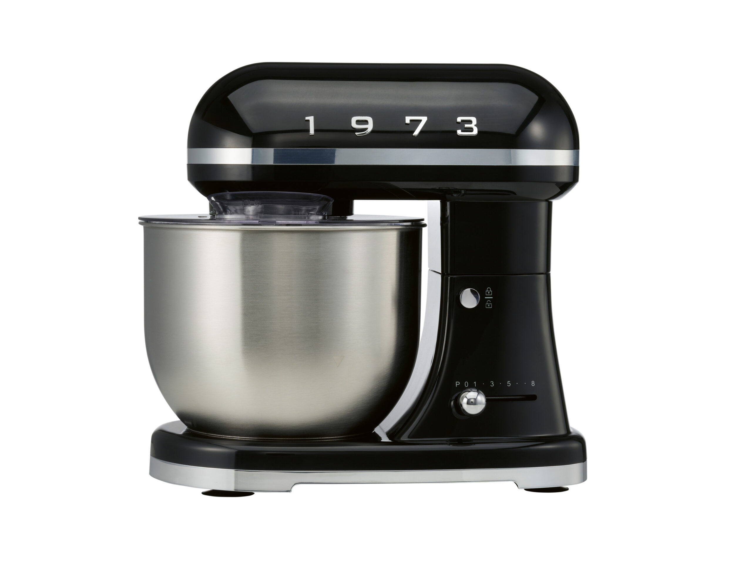 SILVERCREST Keukenmachine, 5 L, zwart, retro (4054599389844)