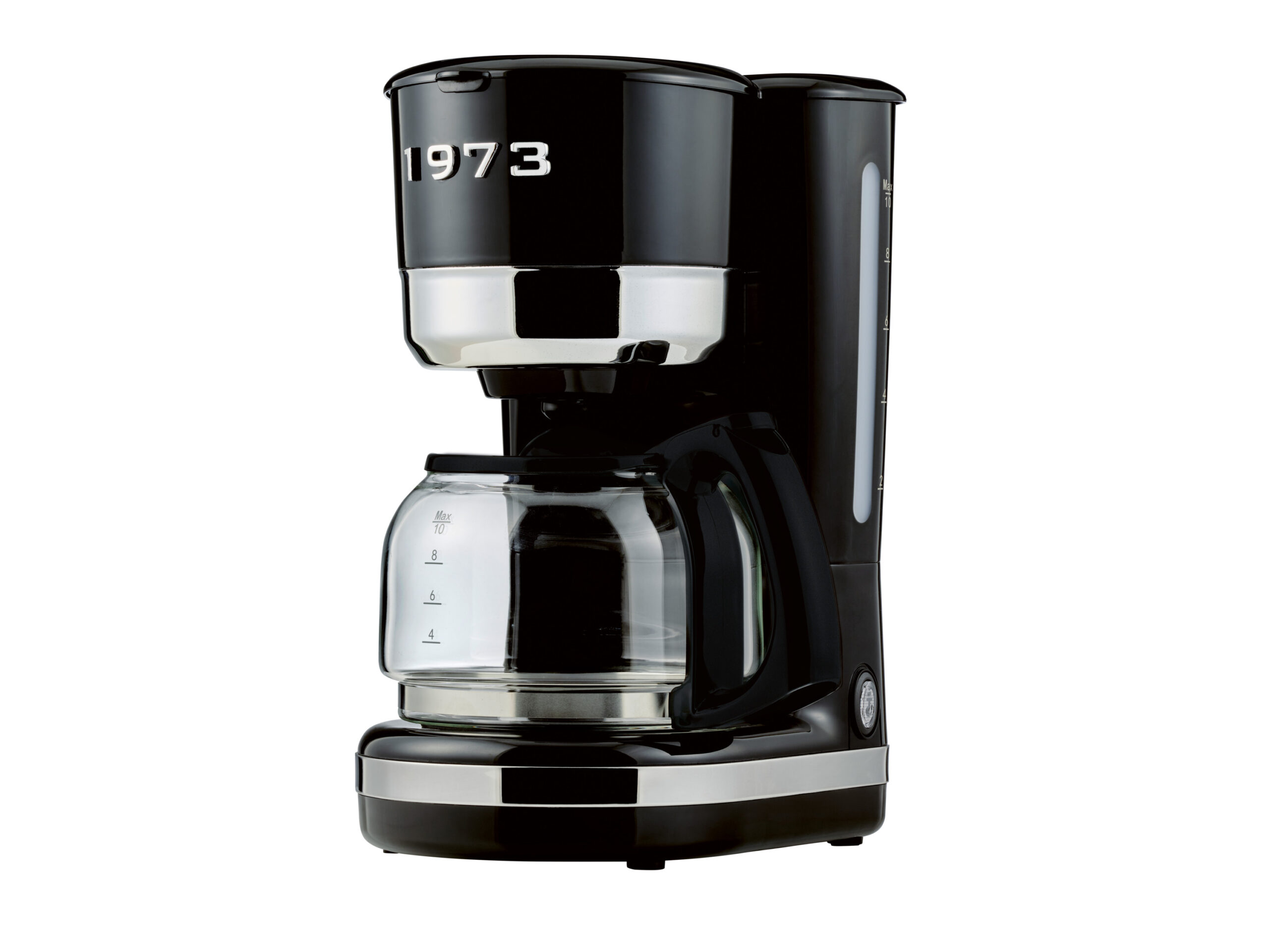 SILVERCREST Koffiezetapparaat met filter, tot 10 kopjes, zwart, retro (4054599404509)