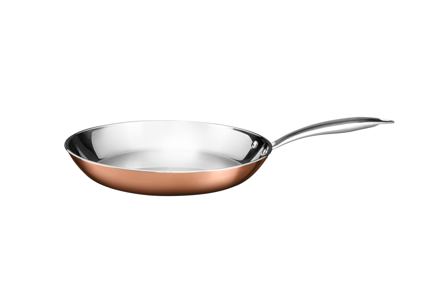 SILVERCREST Premium RVS koekenpan met koperlaag, Ø28 cm (4054599438566)