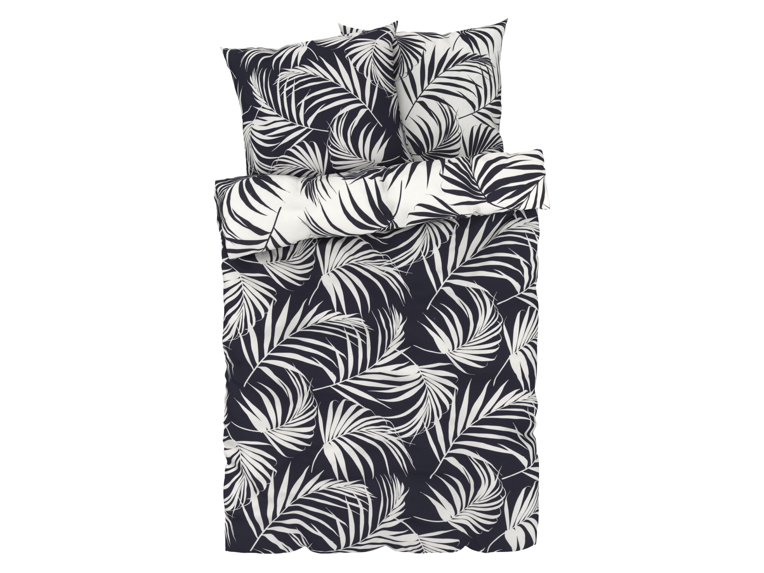 LIVARNO HOME Renforcé dekbedovertrek, 260 x 240 cm (Palmbomen) (4052916183410)