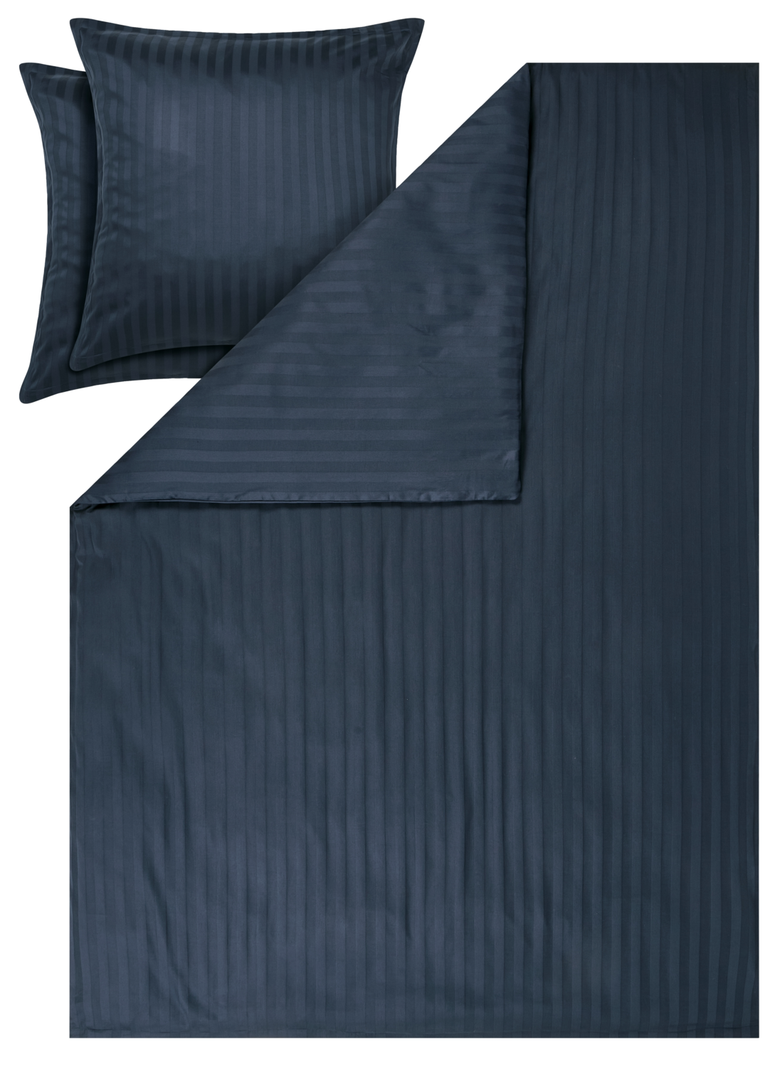 LIVARNO Katoen satijn dekbedovertrek, 240 x 220 cm (Marineblauw) (4054599450407)