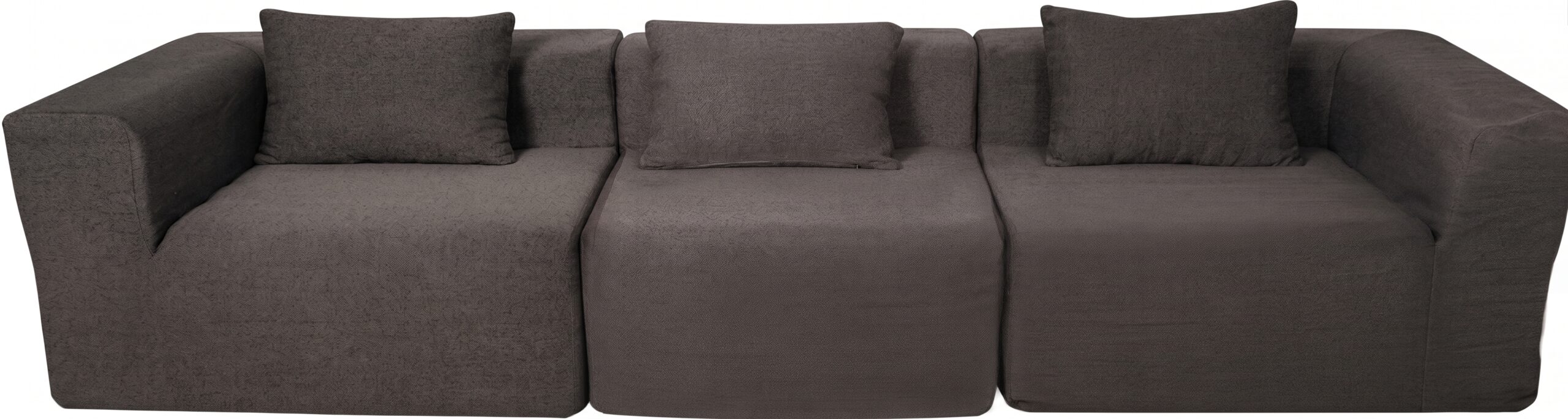 LIVARNO Modulaire bank set, grijs, 3-delig, middenelement en hoekelementen (4054599554068)
