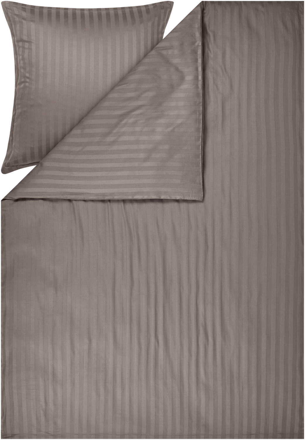 LIVARNO Satijn beddengoed, 140 x 200 cm. (Bruin) (4054599445748)
