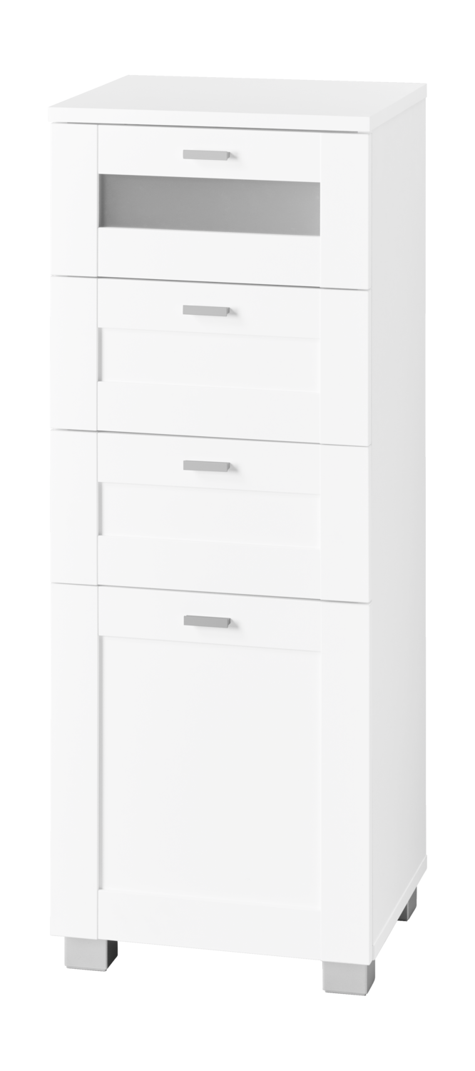 LIVARNO Smalle badkamerkast met 4 lades Basel (4054599597348)