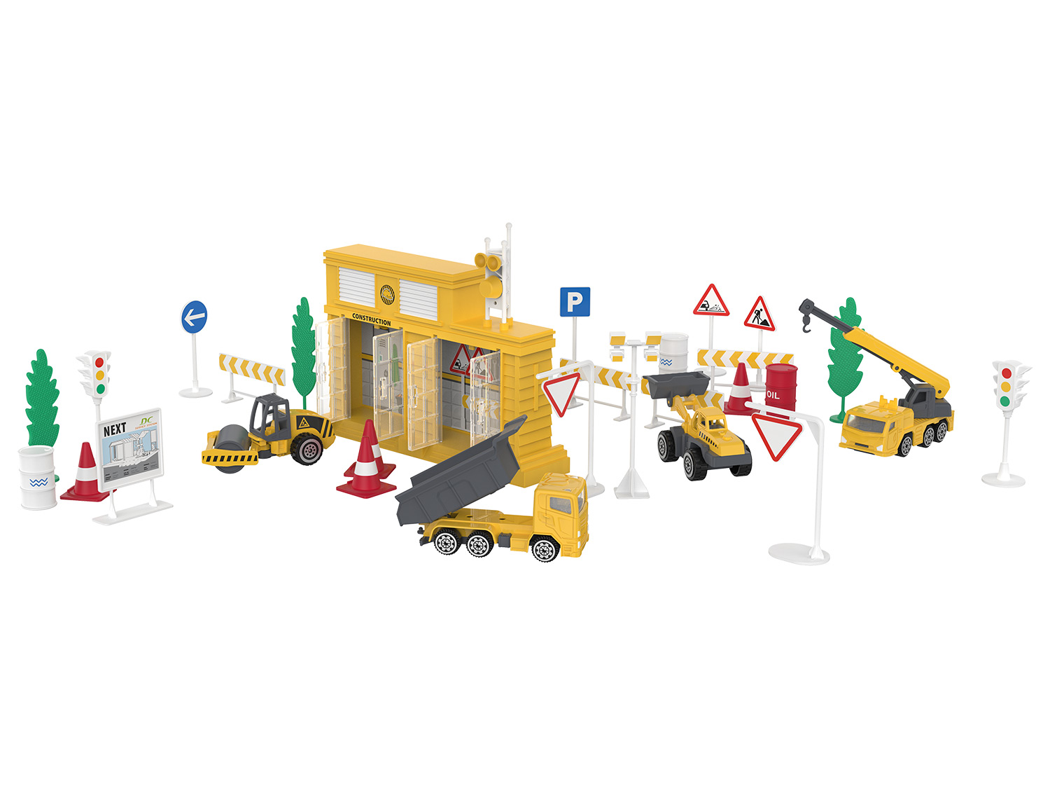 PLAYTIVE Gietijzeren speelset Racers (Bouwplaats) (4058143000827)